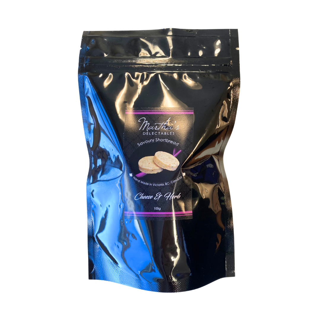 Cheese & Herb Savoury Shortbread - Martha's Delectables (100g) - BCause