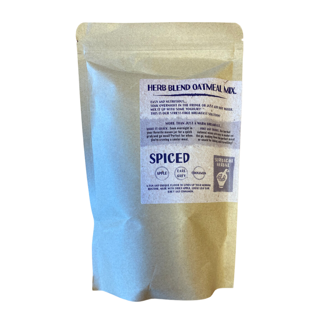Apple Earl Grey & Cinnamon (Herb Blend Oatmeal Mix) - Suribachi Herbal (300g) - BCause