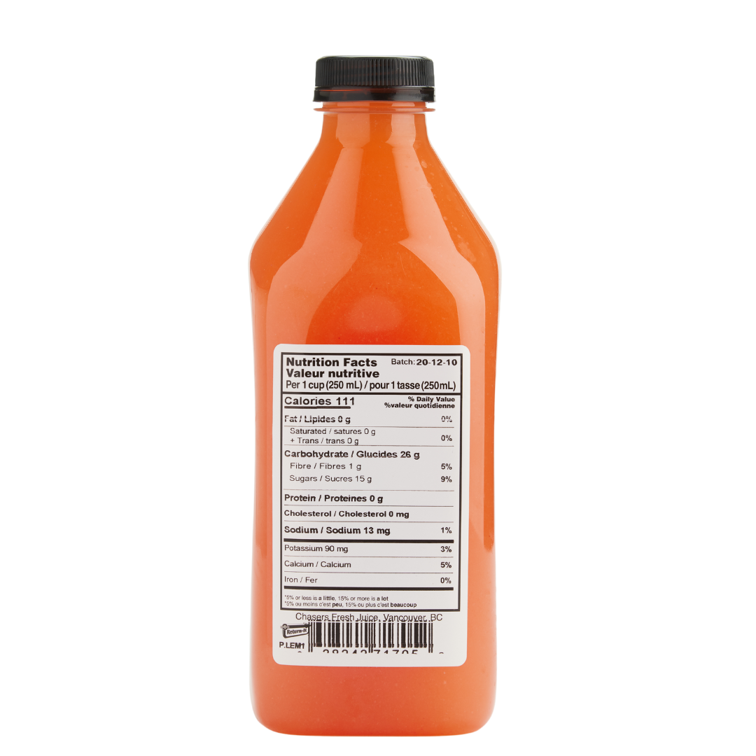 Cold-Pressed Pink Lemonade - Chaser's Fresh Juice (1L) - BCause