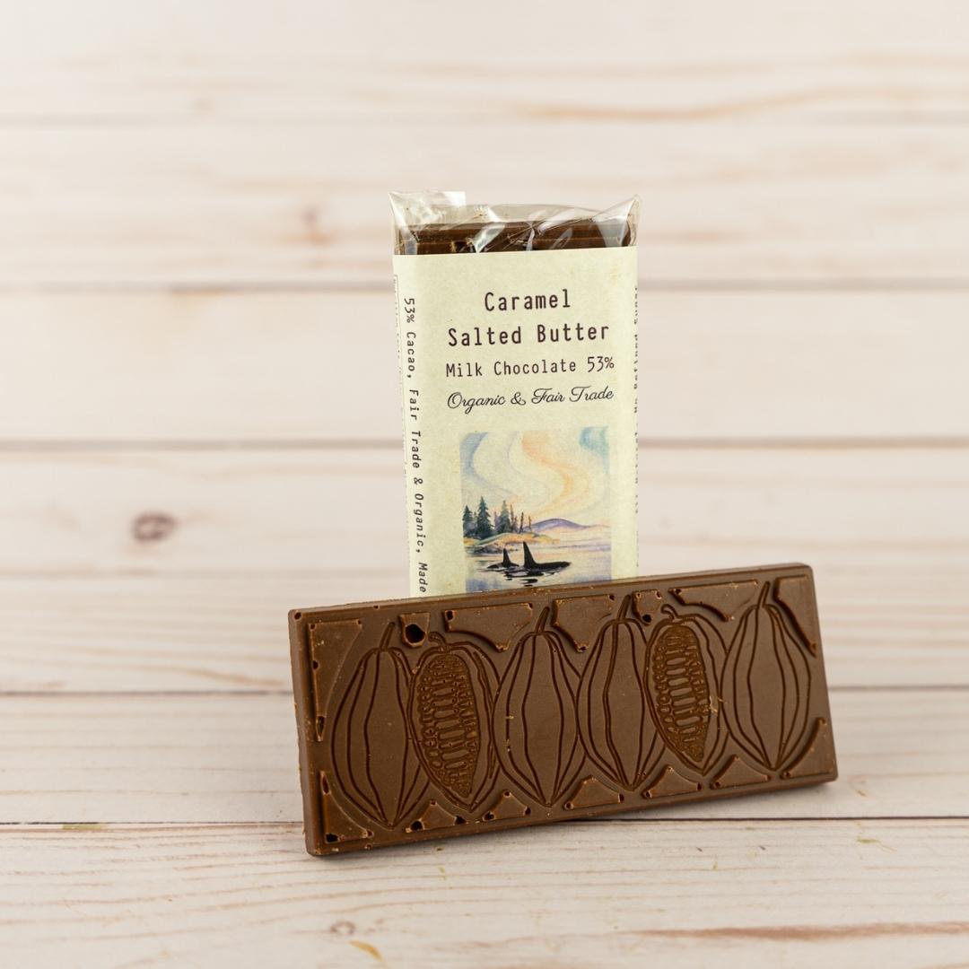 Salted Caramel 53% Milk Chocolate - The Good Chocolatier (45g) - BCause