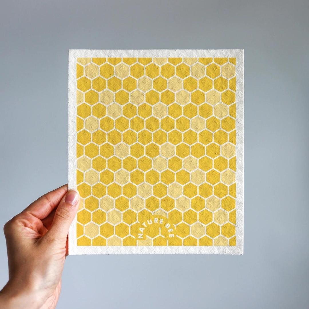 Nature Bee Swedish Dishcloth - Bee Lovers (1pk) - BCause