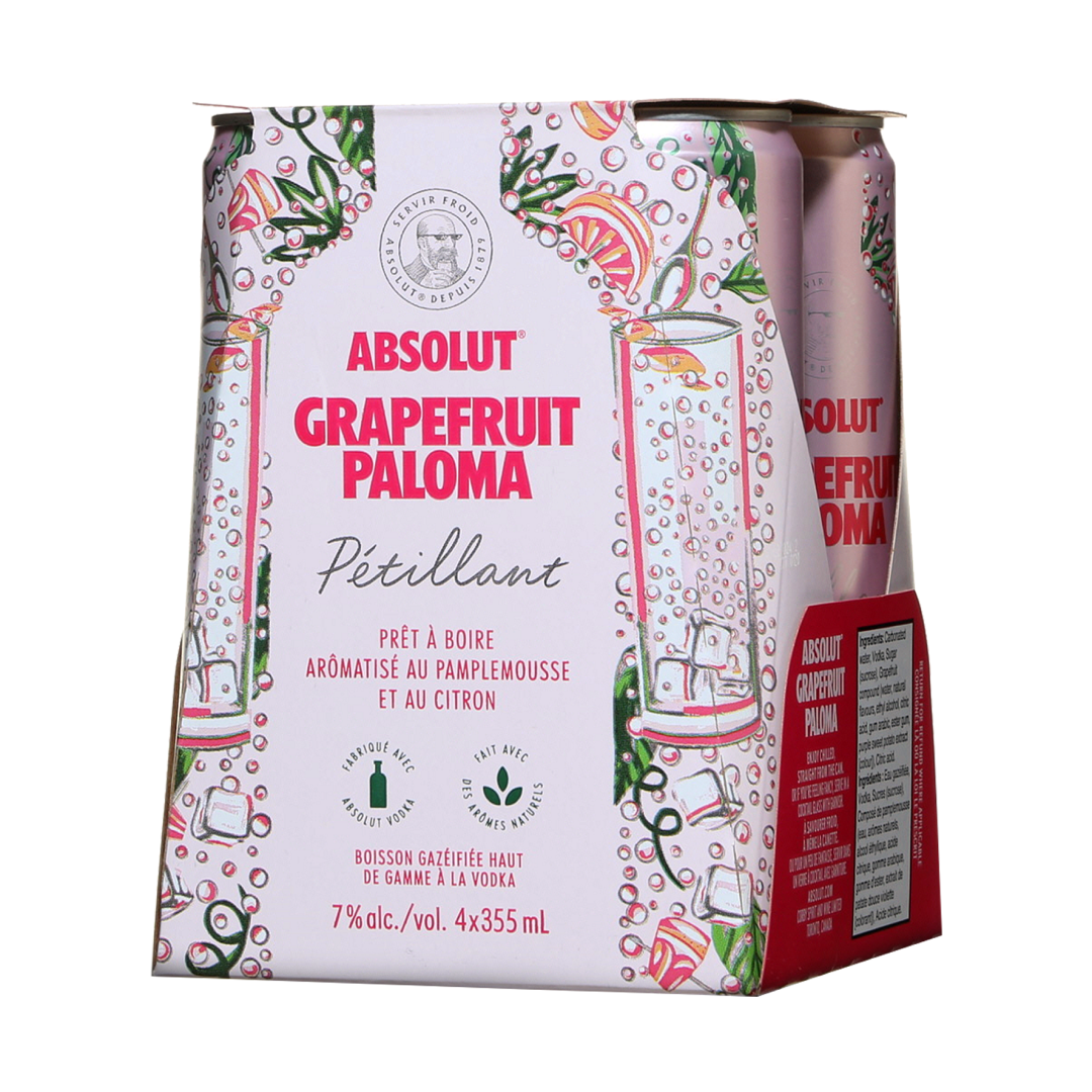 Absolut Grapefruit - Paloma (6pk)* - BCause