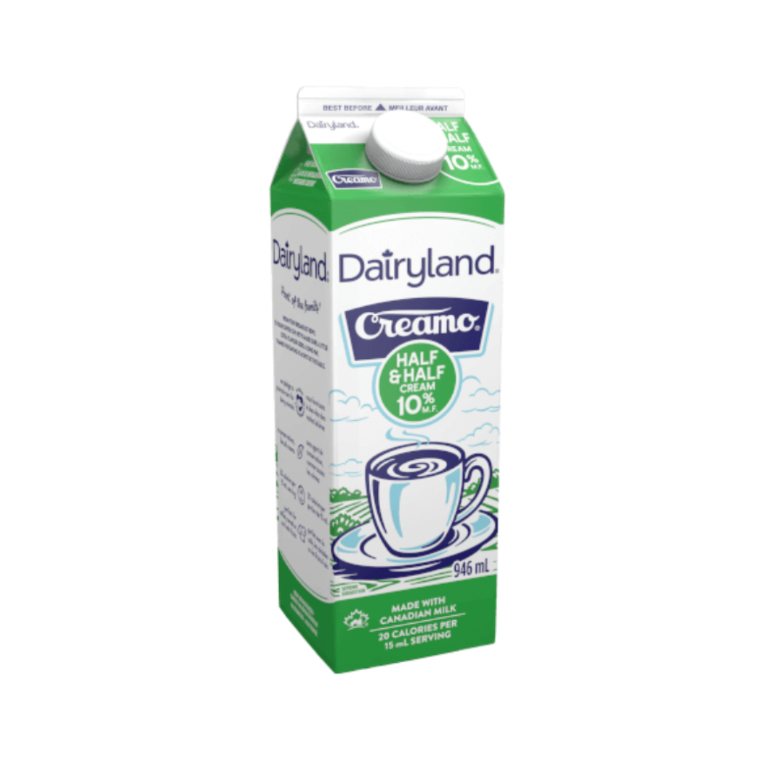 Creamo Half & Half (10%) Cream - Dairyland (946mL) - BCause