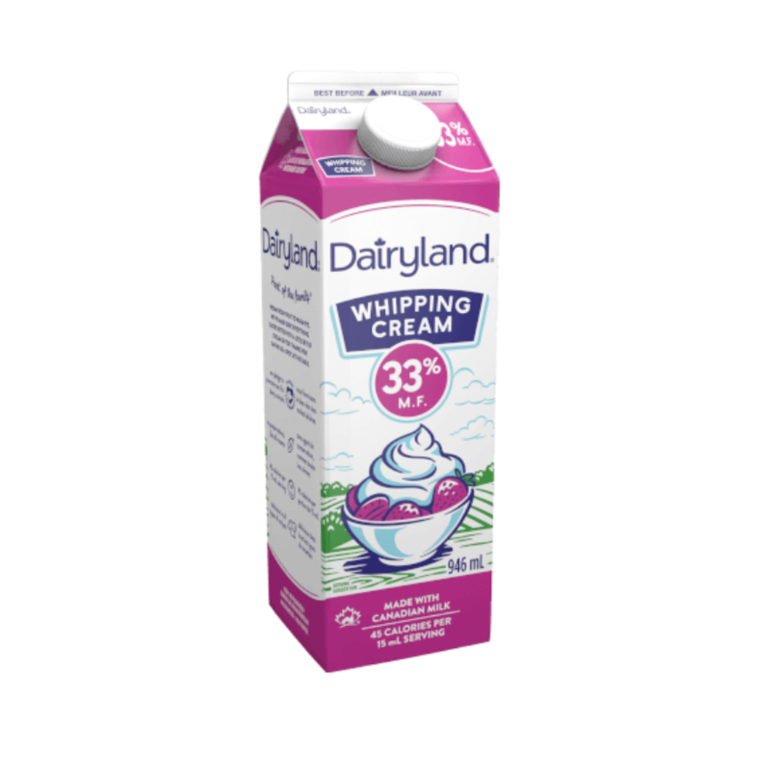 Crème à fouetter 33% Dairyland