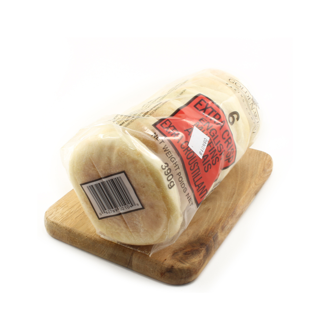 Extra Crisp English Muffins - Golden West (6pk) - BCause