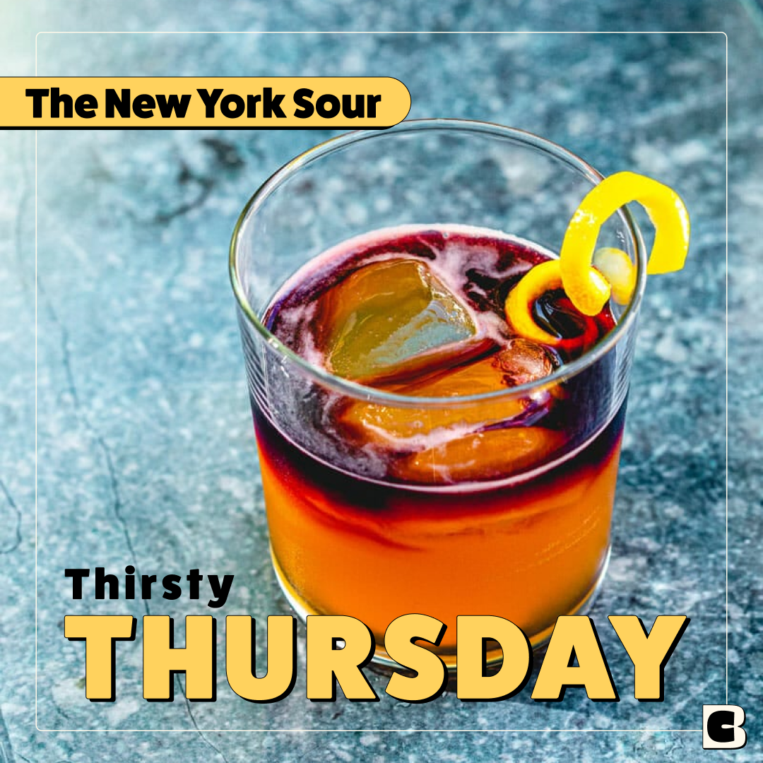 The New York Sour - Thirsty Thursday Recipe