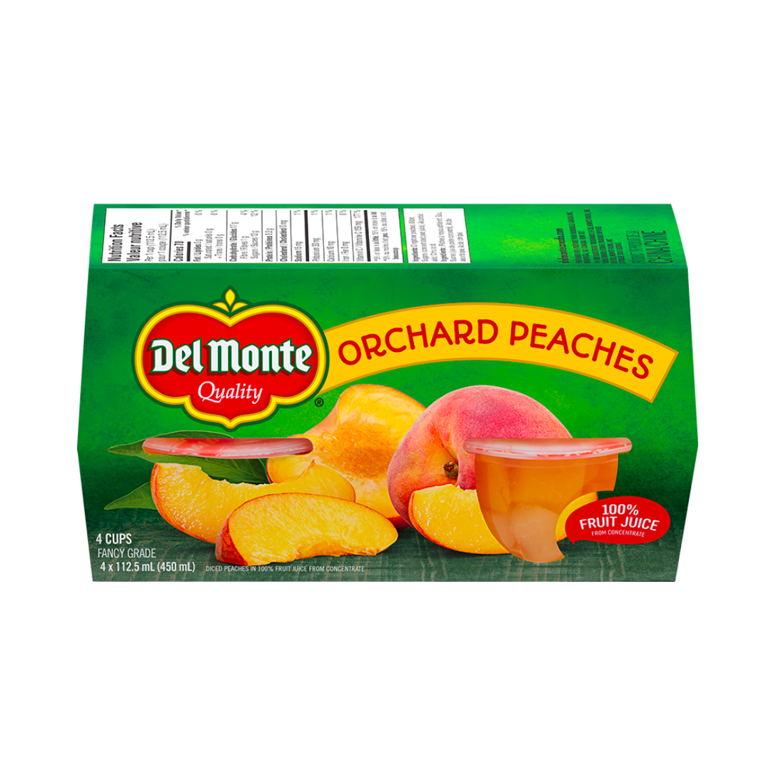 Del Monte Fruit Cups - Orchard Peach (6/4x112 ml) - BCause