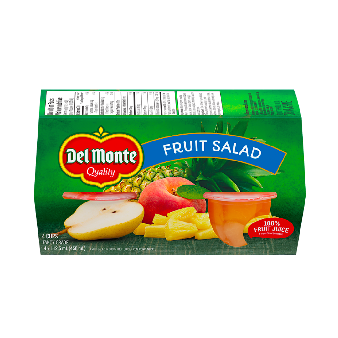 Del Monte Fruit Cups - Fruit Salad (6/4x112 ml) - BCause