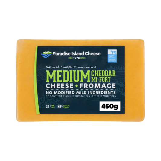 Medium Cheddar Cheese Block - Paradise Island (Wholesale)
