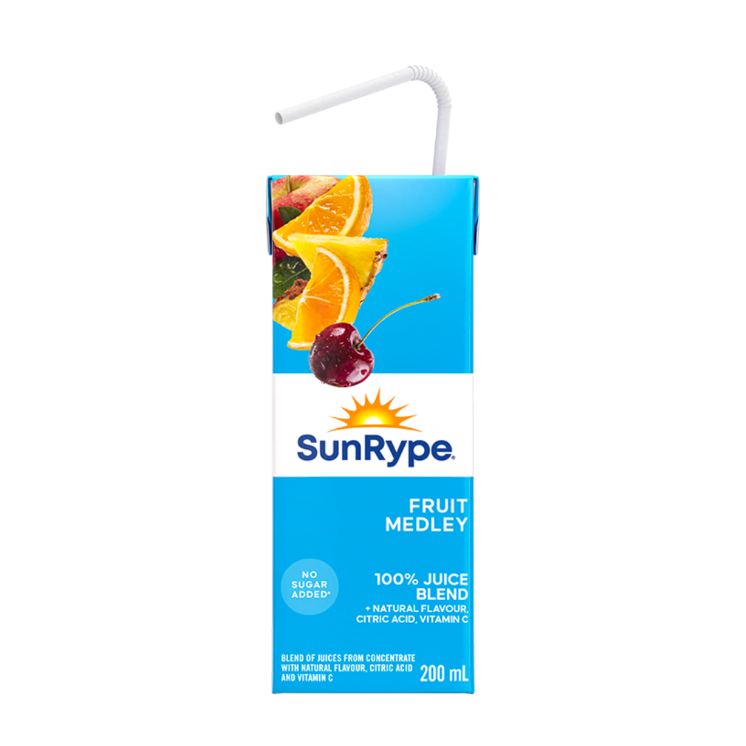 Sunrype 100% Fruit Medley Juiceboxes (8/5x200 ml) - BCause