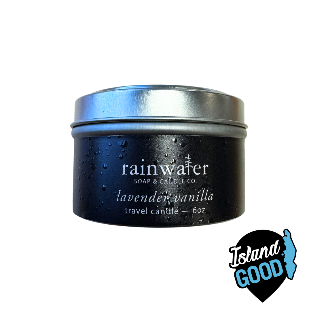 Lavender Vanilla Soy Wax Candle - Rainwater Soap & Candle Co (6 oz) - BCause