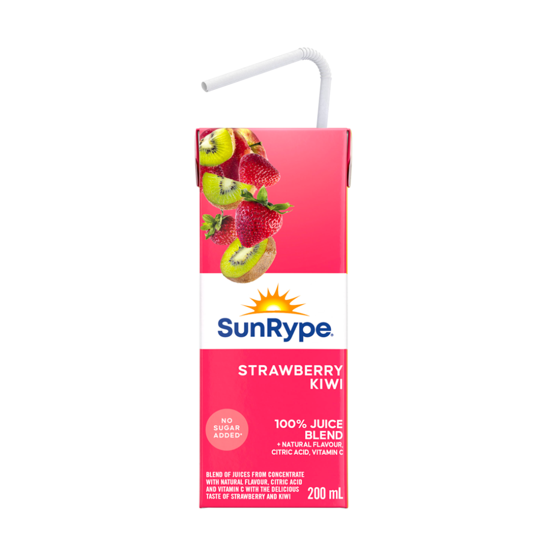 Sunrype 100% Strawberry Kiwi Juiceboxes (8/5x200 ml) - BCause