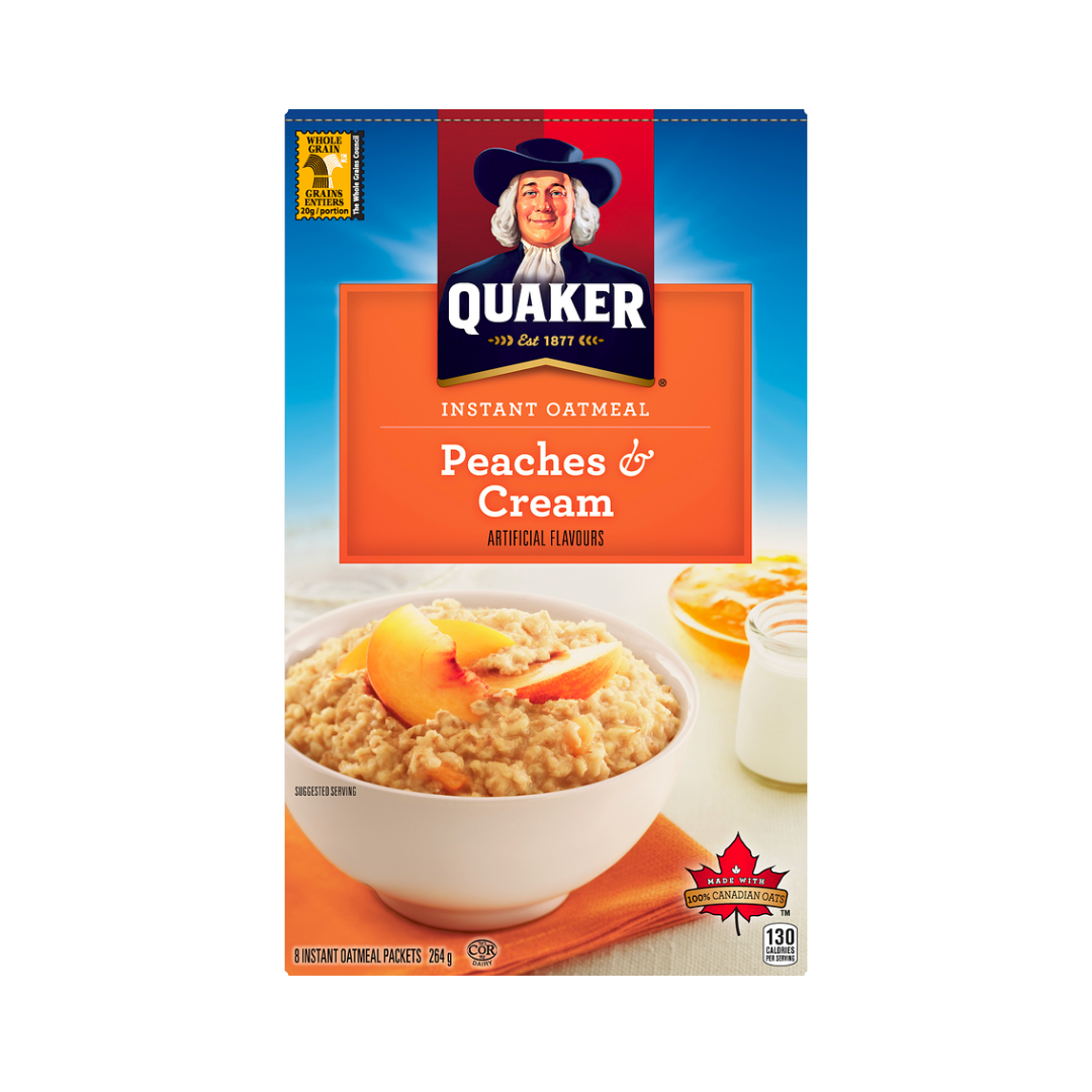 Quaker Peaches & Cream (12/240 g) - BCause