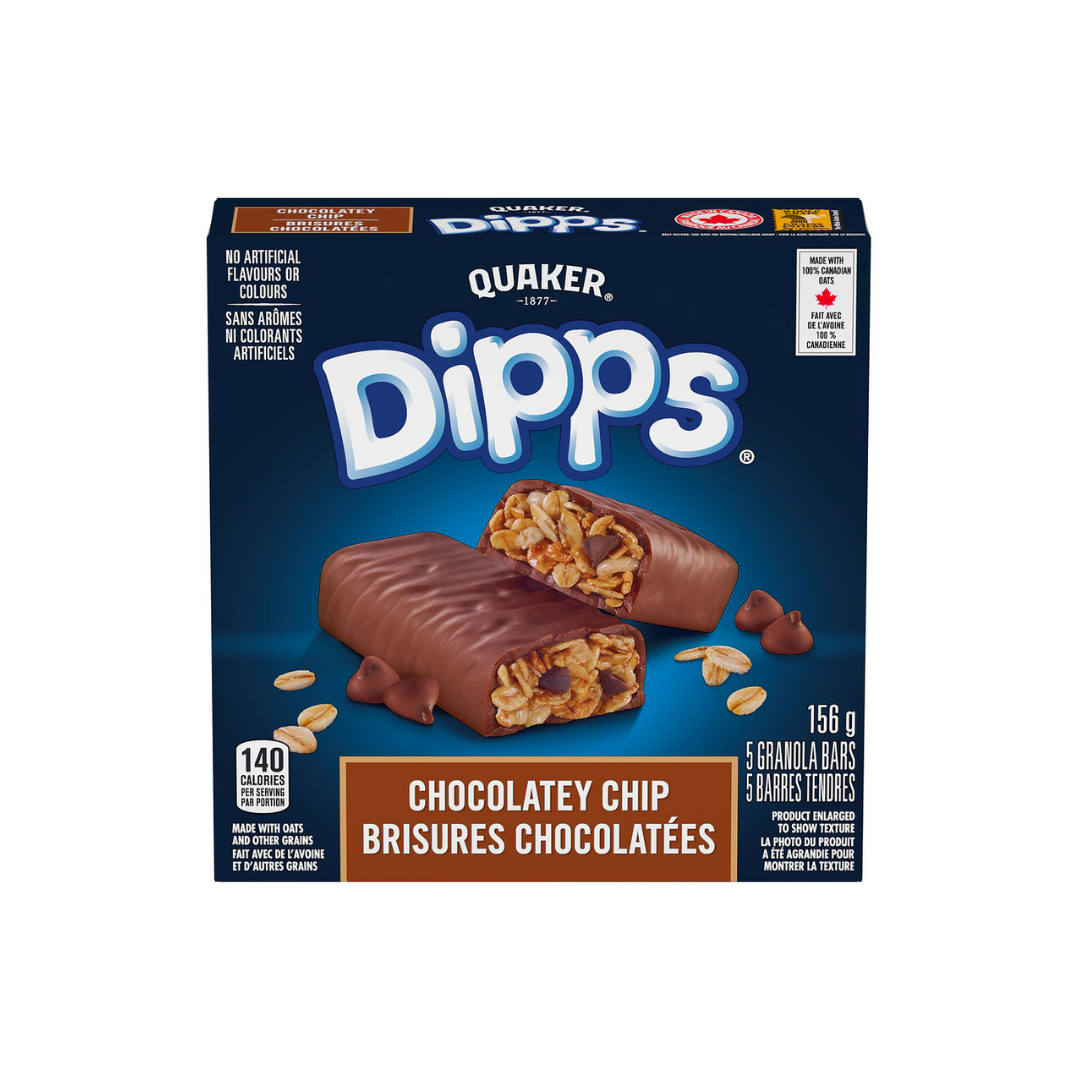 Quaker Dipps Chocolate Chip Granola Bars (12/156 g) - BCause