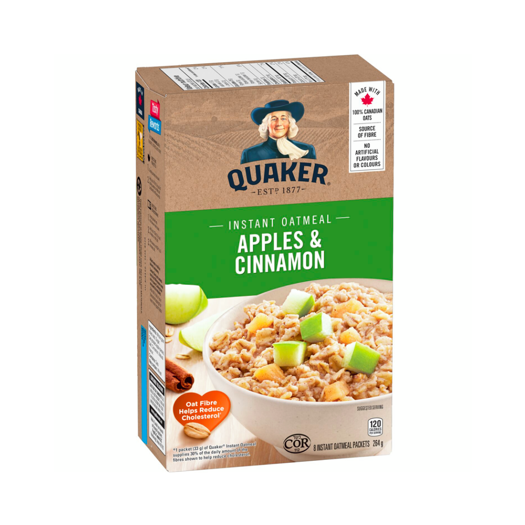 Quaker Apple Cinnamon Oatmeal (12/264 g) - BCause