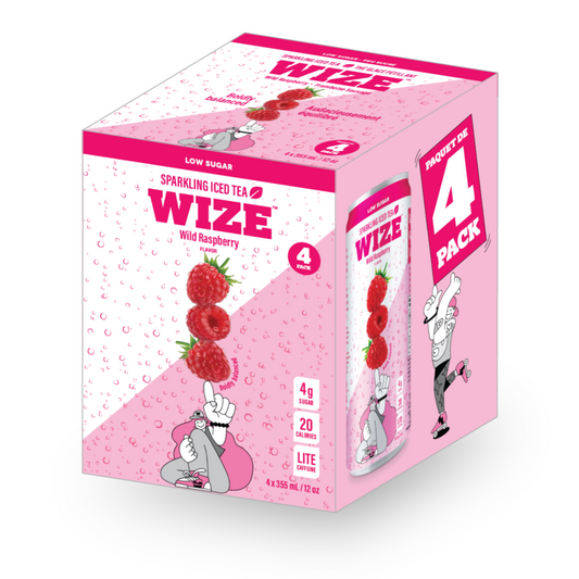 Sparkling Raspberry - Wize Tea (4-pack) - BCause