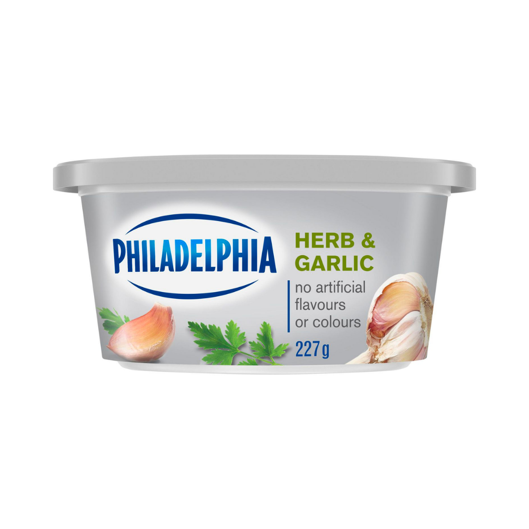 Kraft Philadelphia Cream Cheese Herb Garlic (12/227 g) - BCause