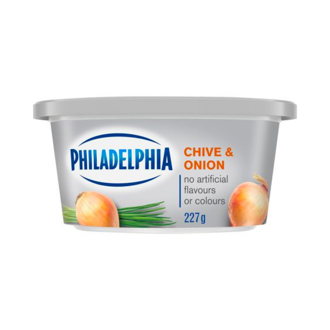 Kraft Philadelphia Cream Cheese Chive Onion Crm Chs (12/227 g) - BCause