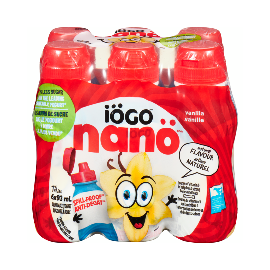 Iogo Nano Vanilla Drinkable Yogurt (4x6/93ml) - BCause