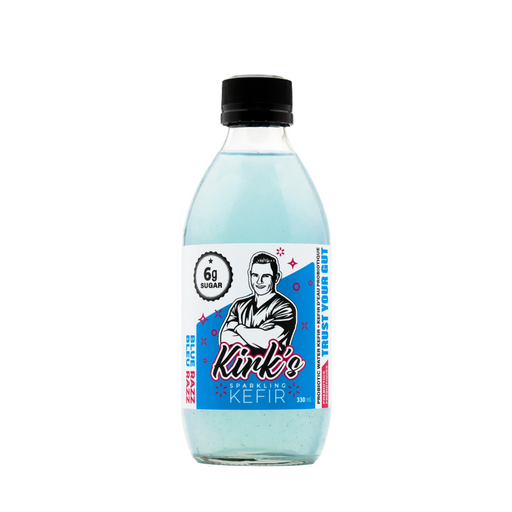 Blue Razz - Kirk's Sparkling Probiotic Soda (330ml) - BCause