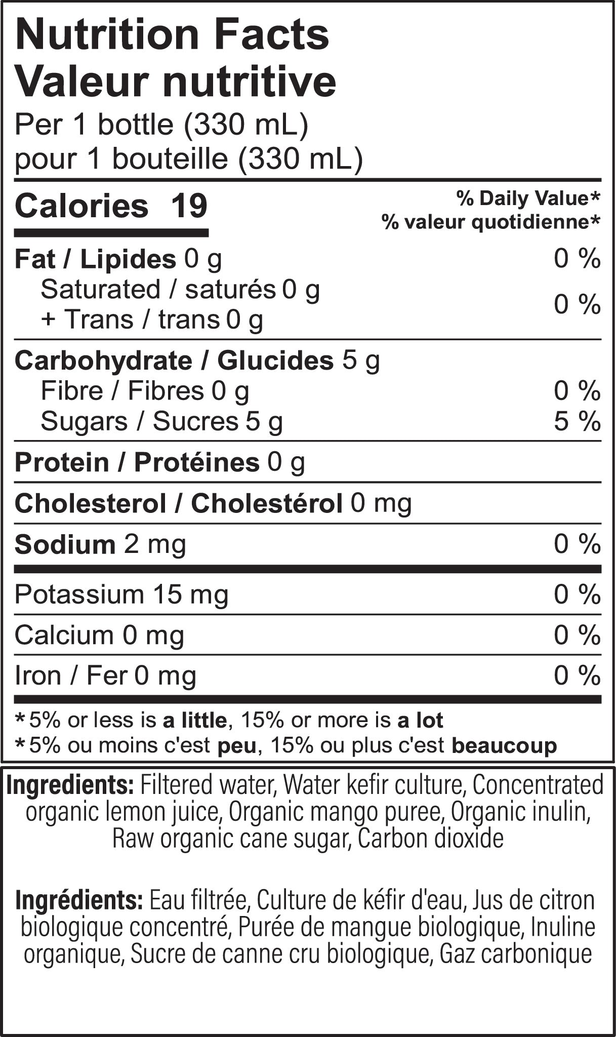 Lemon Mango - Kirk's Premium Sparkling Probiotic Soda (330ml) - BCause