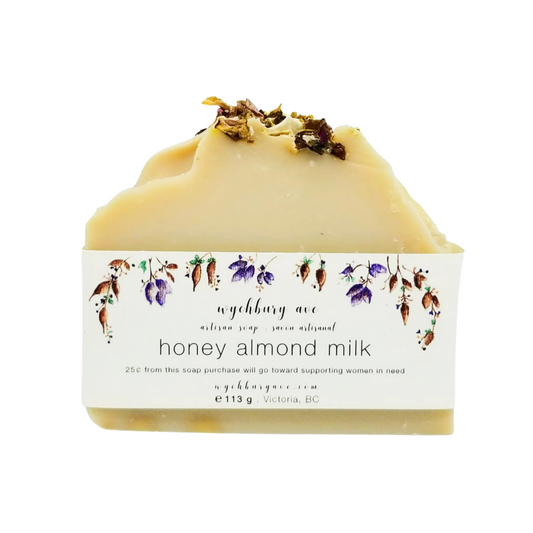 Honey Almond Milk Bar Soap (130g) - Wychbury Ave - BCause