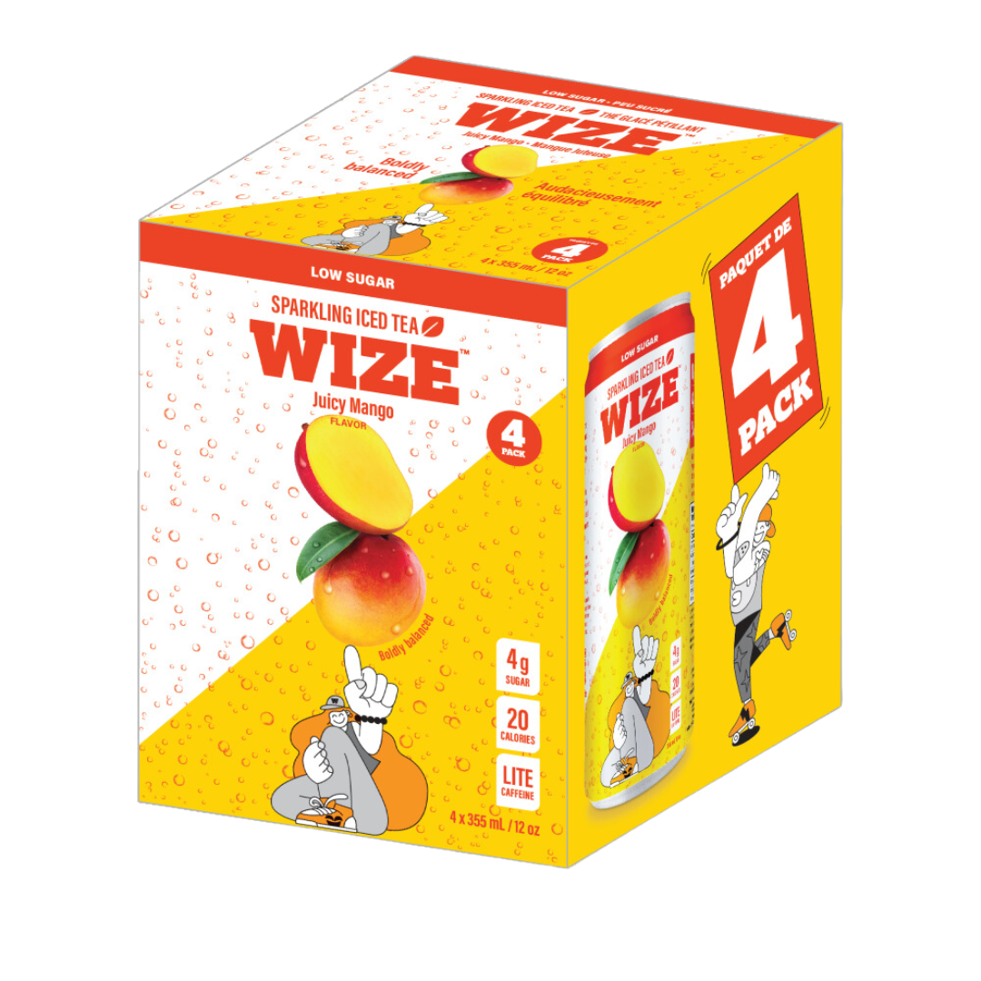 Sparkling Mango - Wize Tea (4-pack) - BCause