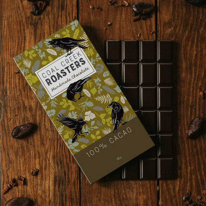 100% Dark Chocolate - Coal Creek Roasters (28g & 100g) - BCause