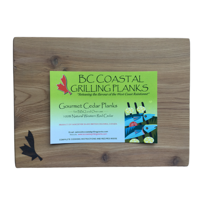 10" x 8"  Western Red Cedar Grilling Plank - BC Coastal Grilling (1 Pack) - BCause