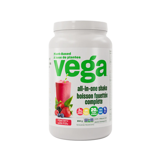Mixed Berry All-in-One Plant-Based Shake - Vega One (850g) - BCause