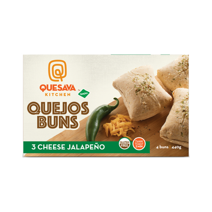 Original Cheese Jalapeno Quejos Buns - Quesava (4pk/440g)