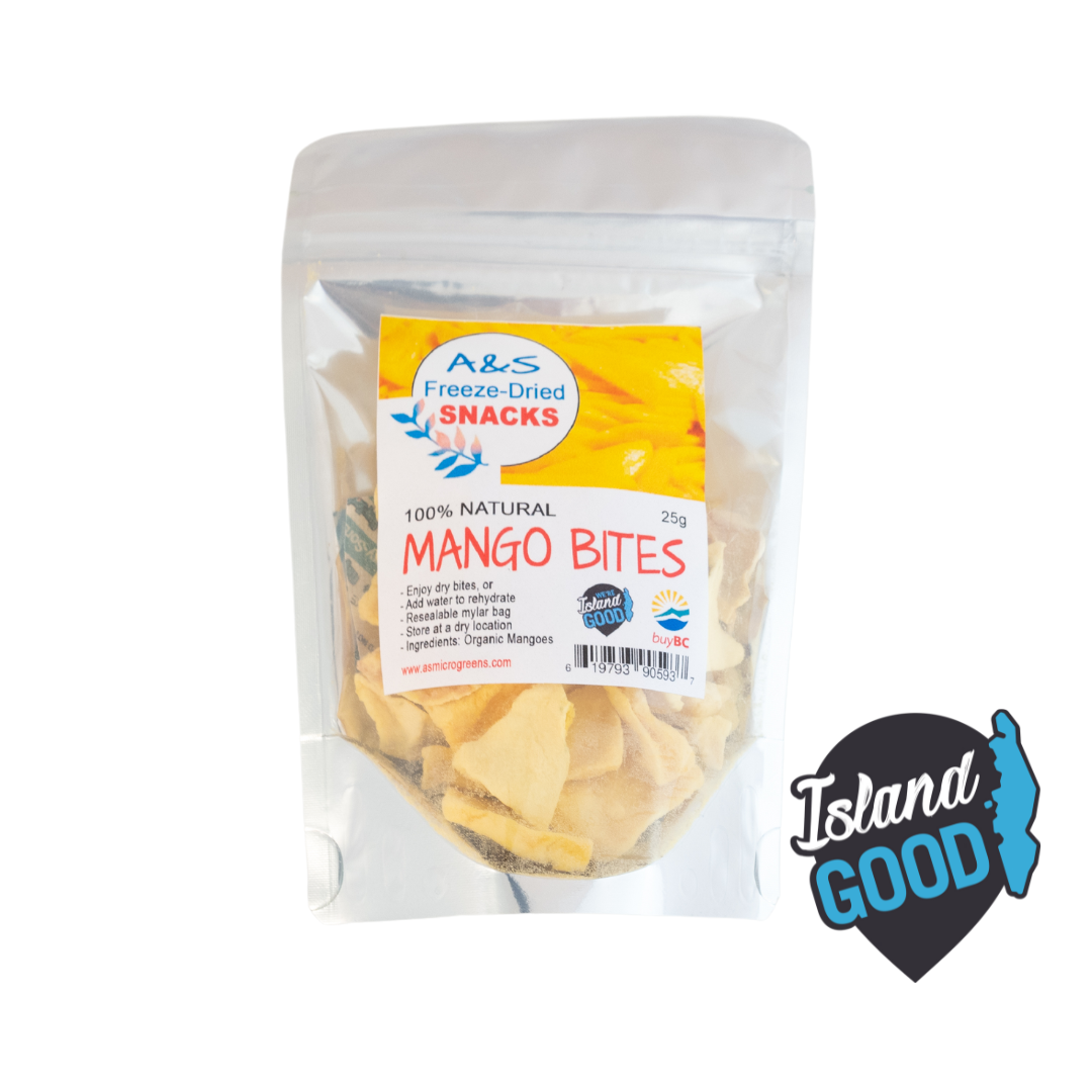 Freeze-Dried Mango Bites - A&S Freeze-Dried Snacks (25g) - BCause