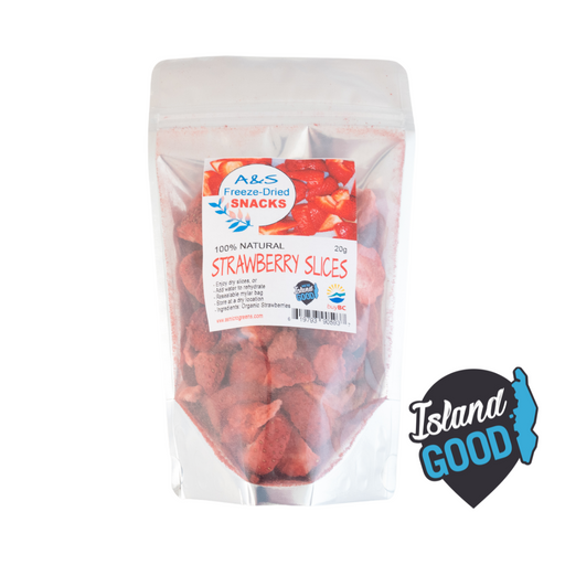 Freeze-Dried Strawberry Slices - A&S Freeze-Dried Snacks (20g) - BCause