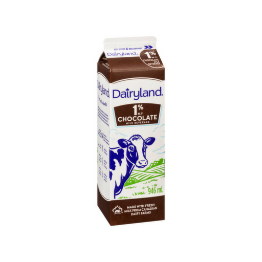 Chocolate Milk 1% - Dairyland (946ml) - BCause