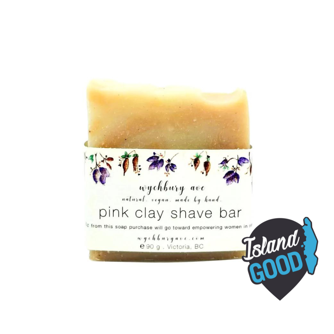 Pink Clay Shaving Bar (90g) - Wychbury Ave - BCause