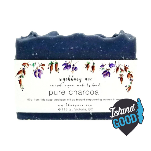Pure Charcoal Bar Soap (Unscented) (130g) - Wychbury Ave - BCause