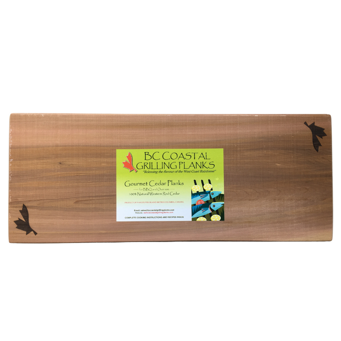18" x 8" Western Red Cedar Grilling Plank - BC Coastal Grilling (1 Pack) - BCause
