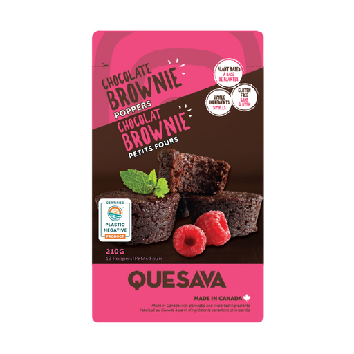 Plant-Based Chocolate Brownie Poppers - Quesava (210g) - BCause