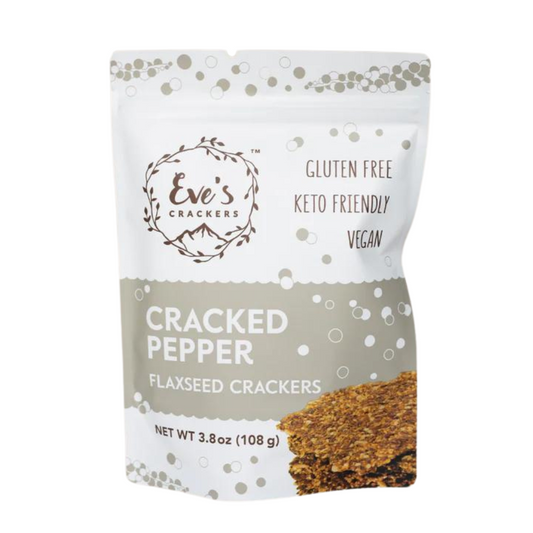 Cracked Pepper - Eve's Crackers (108g) - BCause