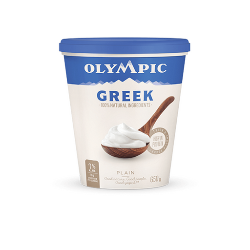 Greek Plain 2% Yogurt - Olympic Dairy (650g) - BCause
