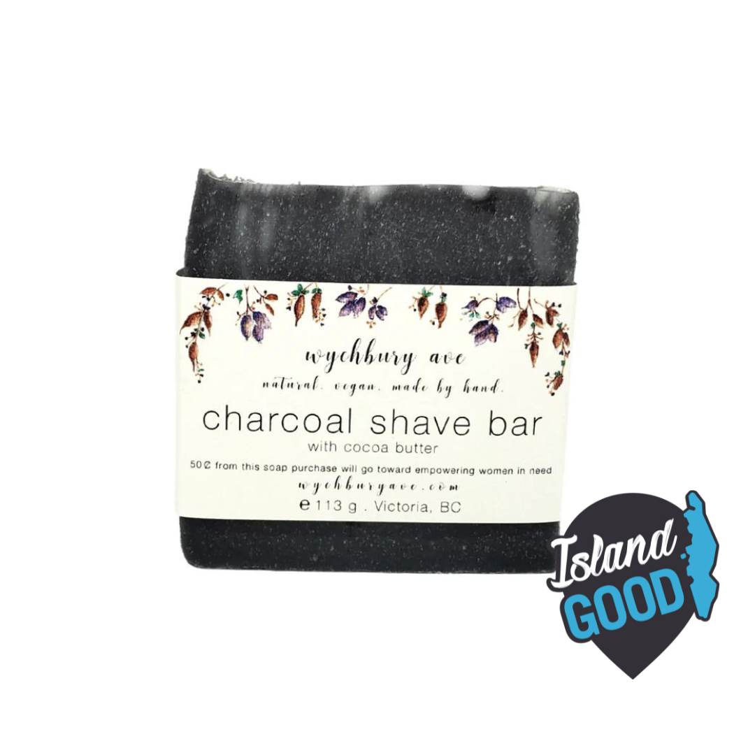 Charcoal Shaving Bar (Unscented) (90g) - Wychbury Ave - BCause