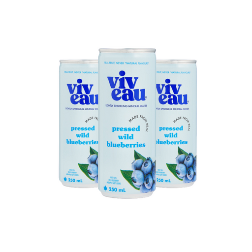 Wild Blueberry Lightly Sparkling Mineral Water - Viveau (4x250ml) - BCause