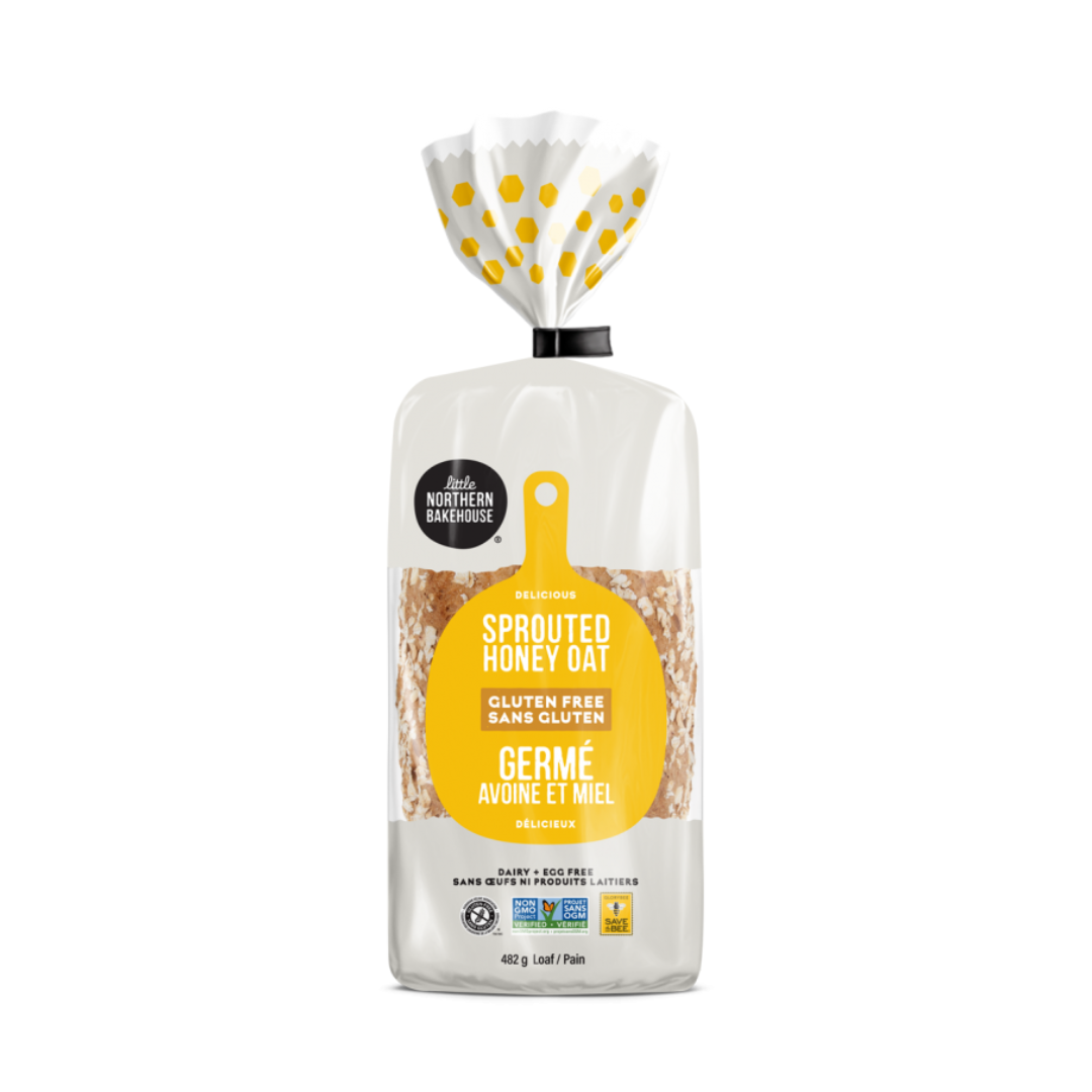Gluten-Free Sprouted Honey Oat Bread - Little Northern Bakehouse (482g) - BCause
