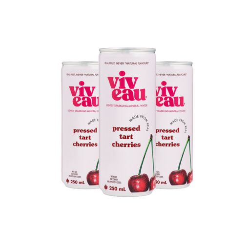 Tart Cherry Lightly Sparkling Mineral Water - Viveau (4x250ml) - BCause