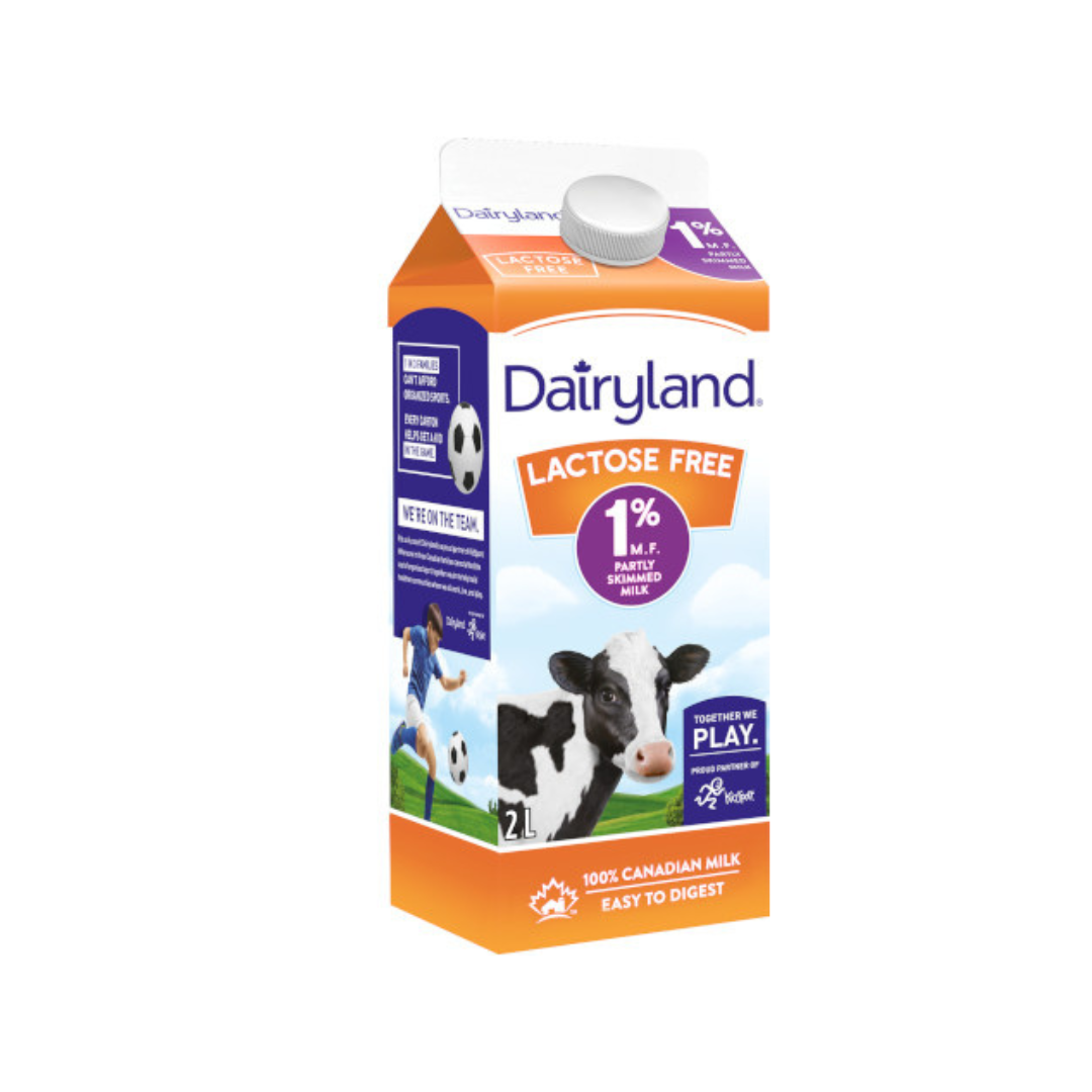1% Lactose-Free Milk - Dairyland (2L) - BCause
