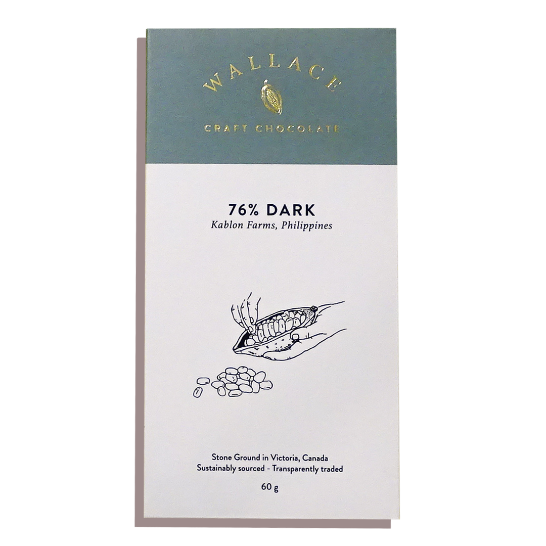 Philippines 76% Dark Chocolate - Wallace Craft Chocolate (60g) - BCause