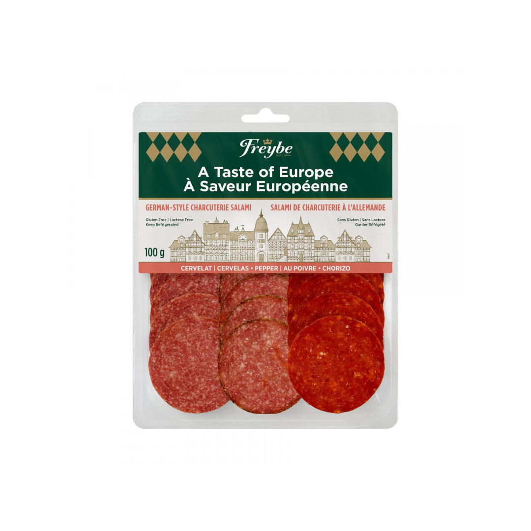 Taste of Europe (Cervelat, Pepper and Chorizo Salami) - Freybe (100g) - BCause