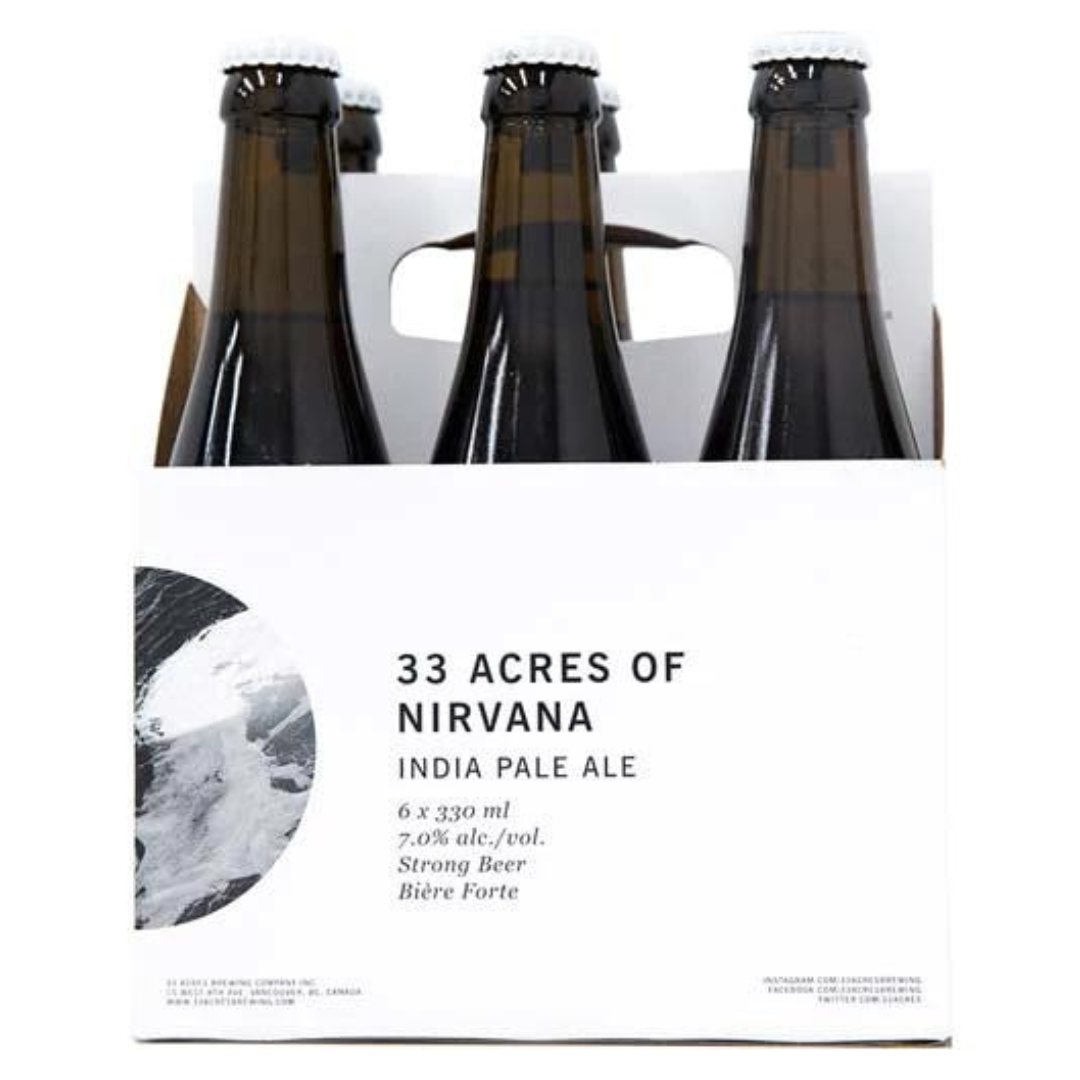 Nirvana IPA - 33 Acres (6pk)(Bottles)* - BCause