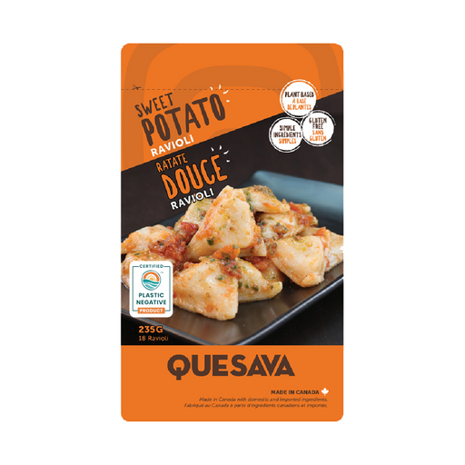 Plant-Based Sweet Potato Ravioli - Quesava (Single Meal Pack) - BCause