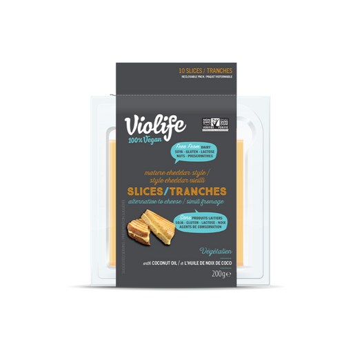 Mature Cheddar-Style Cheese Slices - Violife (200g) - BCause